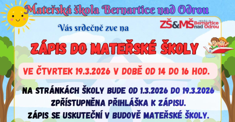 Zápis do MŠ 